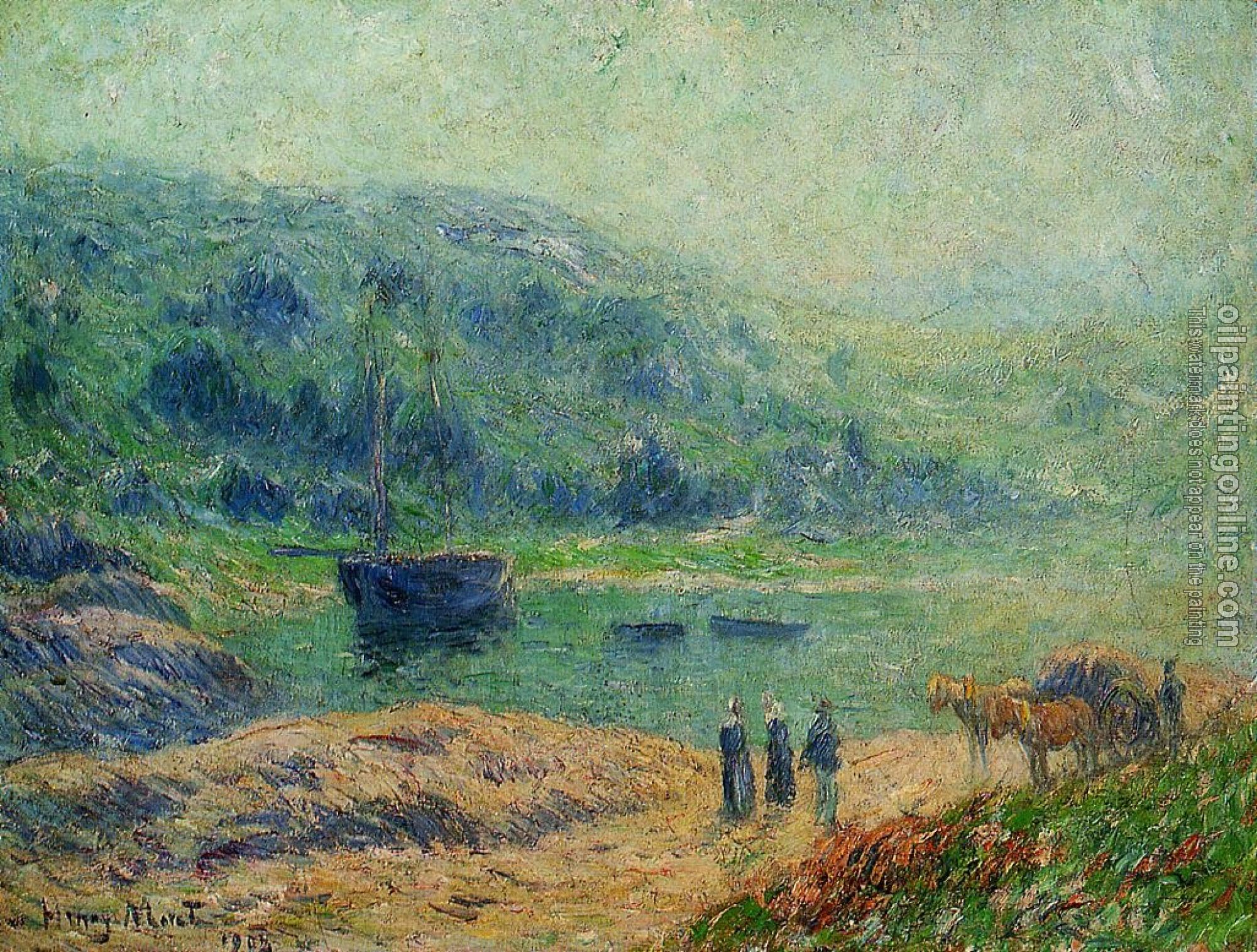 Moret, Henri - Creek in Brittany